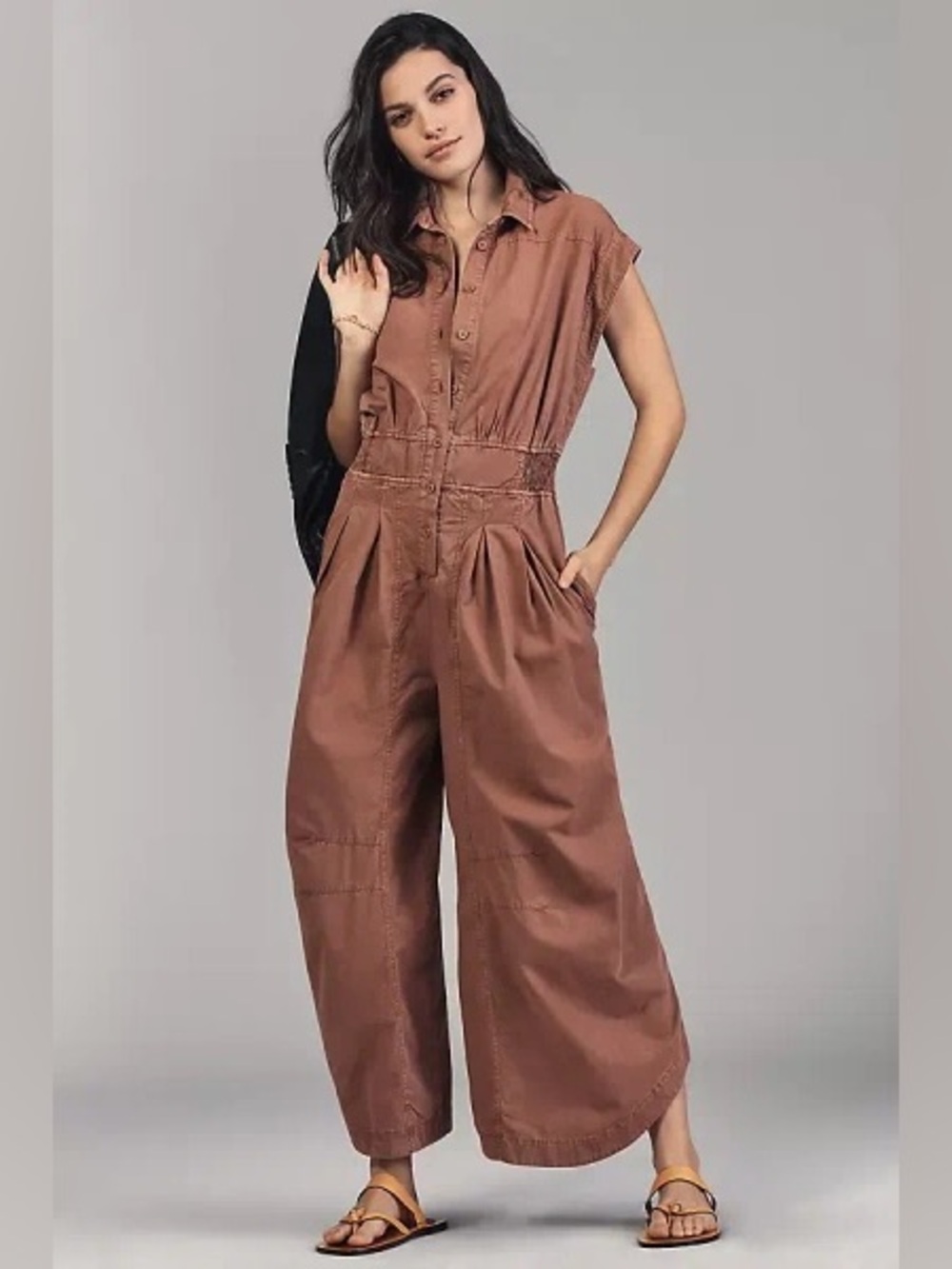 NEW. Anthropologie Parachute Shirting Jumpsuit. NWT